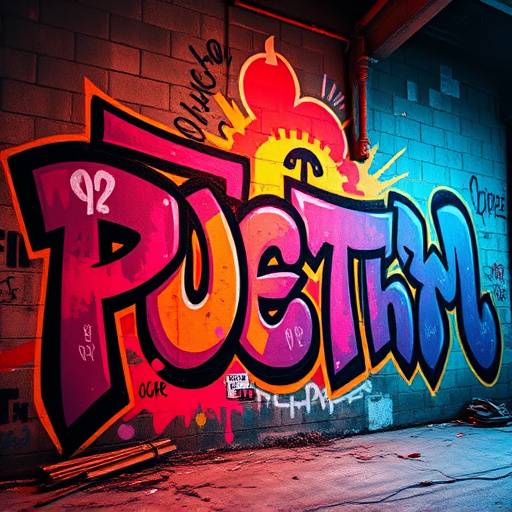 Album cover art featuring graffiti art for 'Urban Poetry' by Lyrical Force