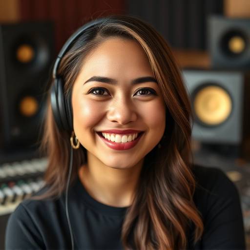 Smiling headshot of Maya Rodriguez, Producer and Mixing Engineer at Sonic Bloom Studios